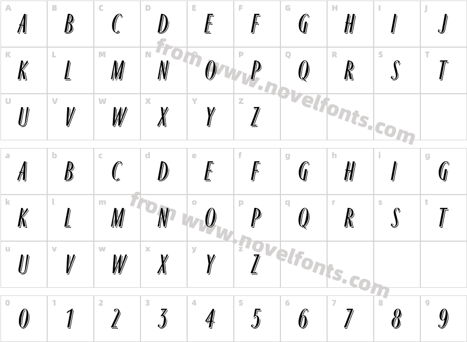 Ragtime ICGCharacter Map