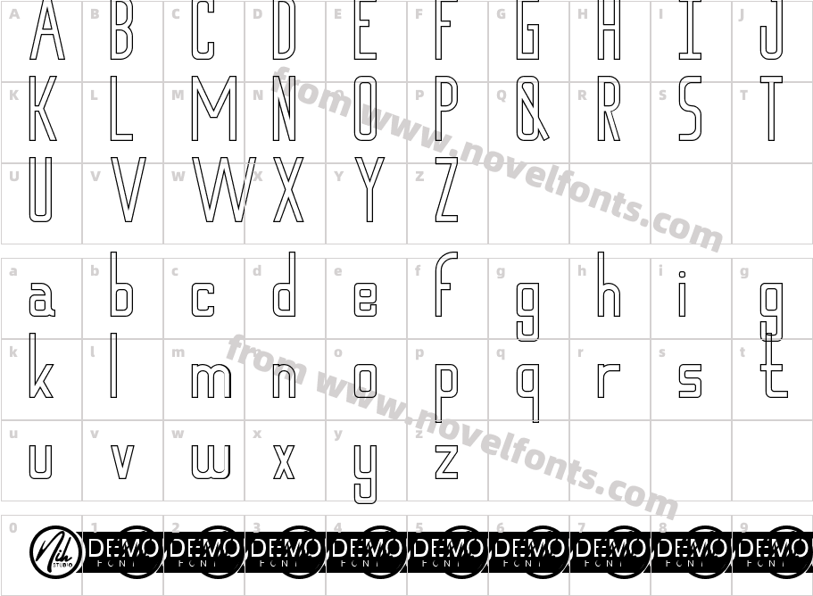 Rancaekek Demo OutlineCharacter Map