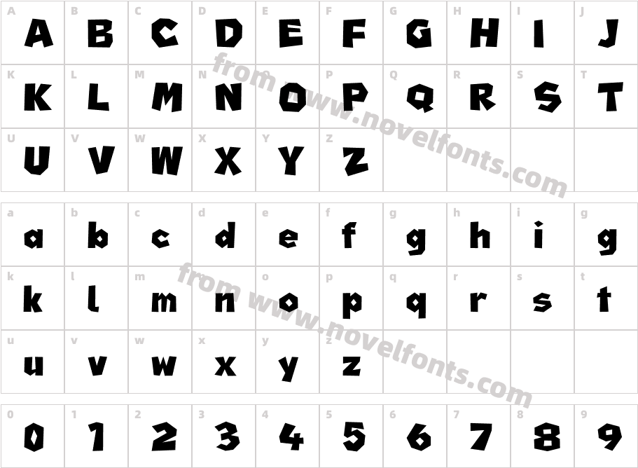 Random 5 BoldCharacter Map