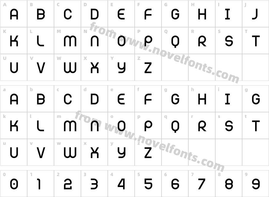 Random 7 BoldCharacter Map