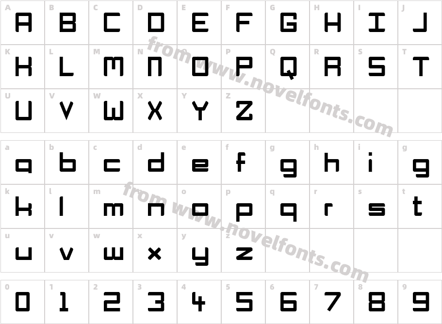 Rapid Finger 101Character Map