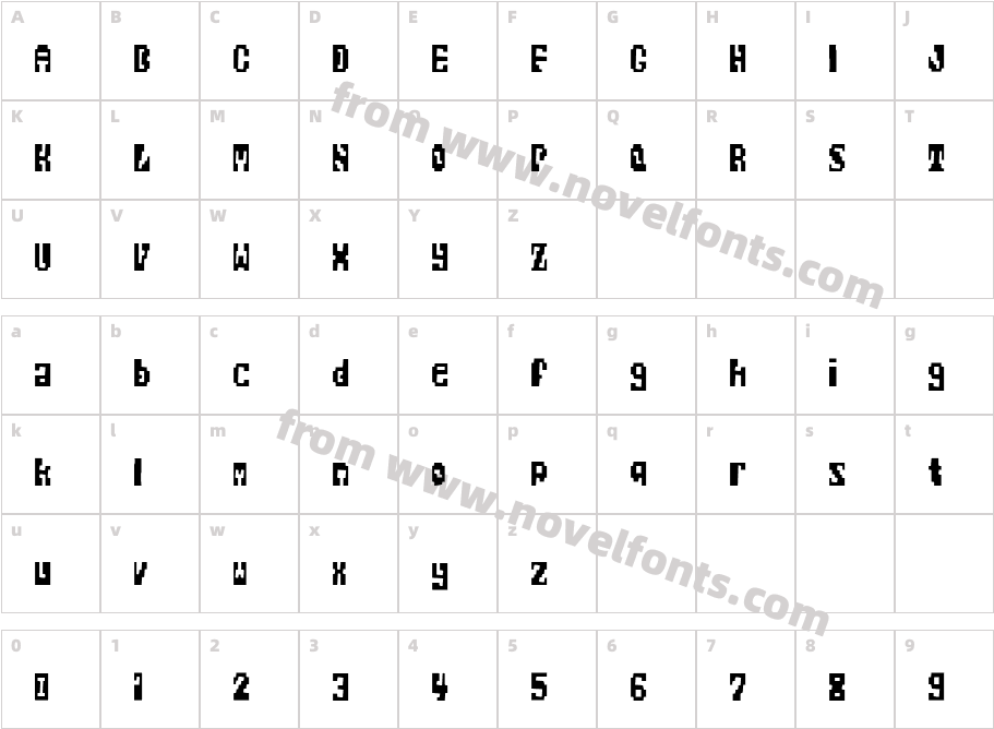 RatterBitCharacter Map