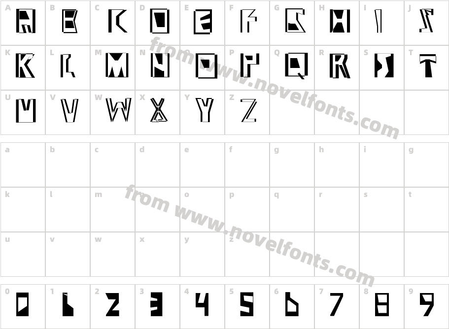 Abstract AbominationCharacter Map