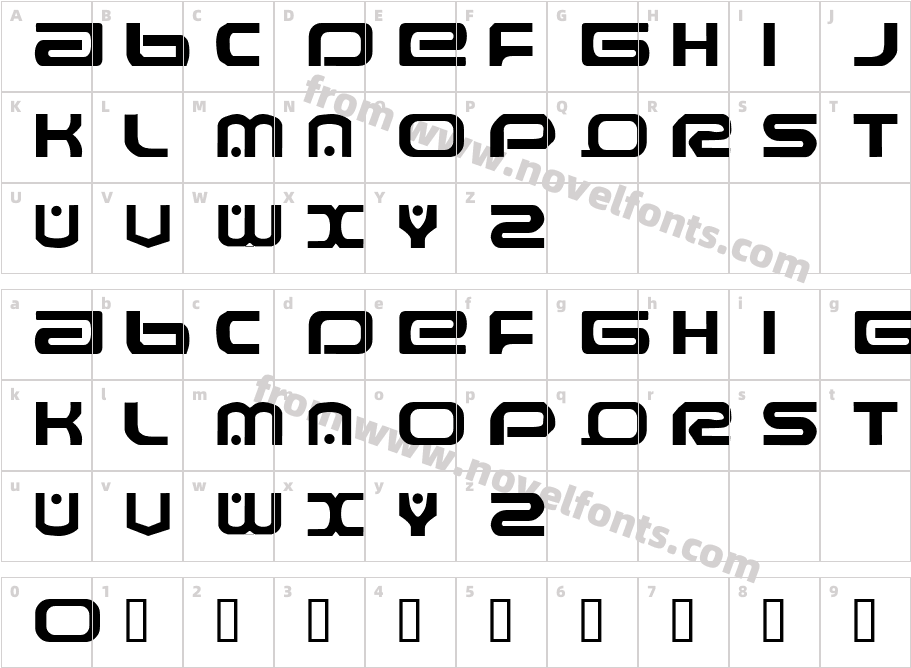 RaveflireCharacter Map