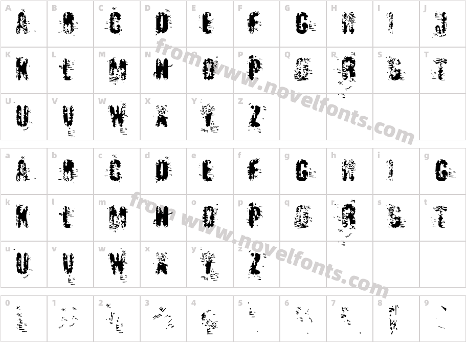 RawCharacter Map