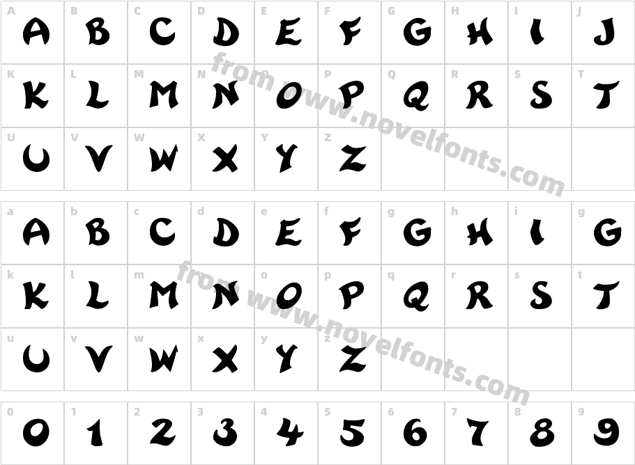 Rayman 2 RegularCharacter Map