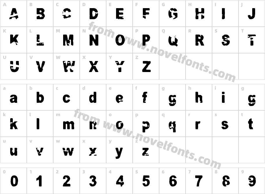 Razterhunch BurnCharacter Map