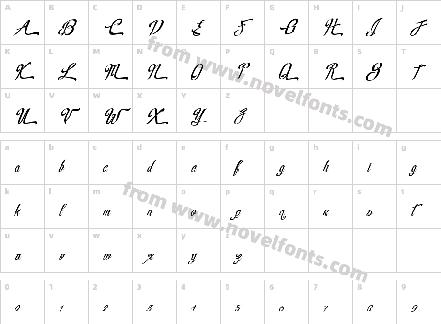 RealPrizesItalicCharacter Map