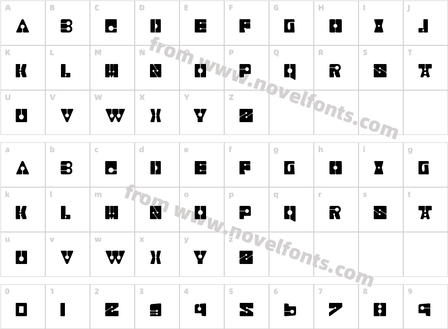 RealismoCharacter Map