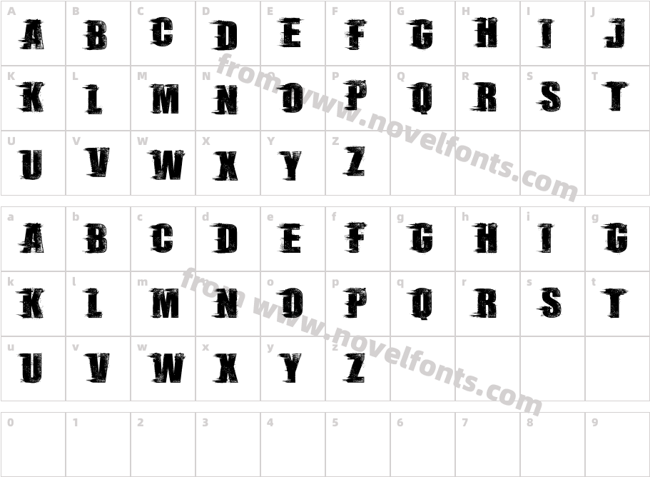 Rebel SceneCharacter Map