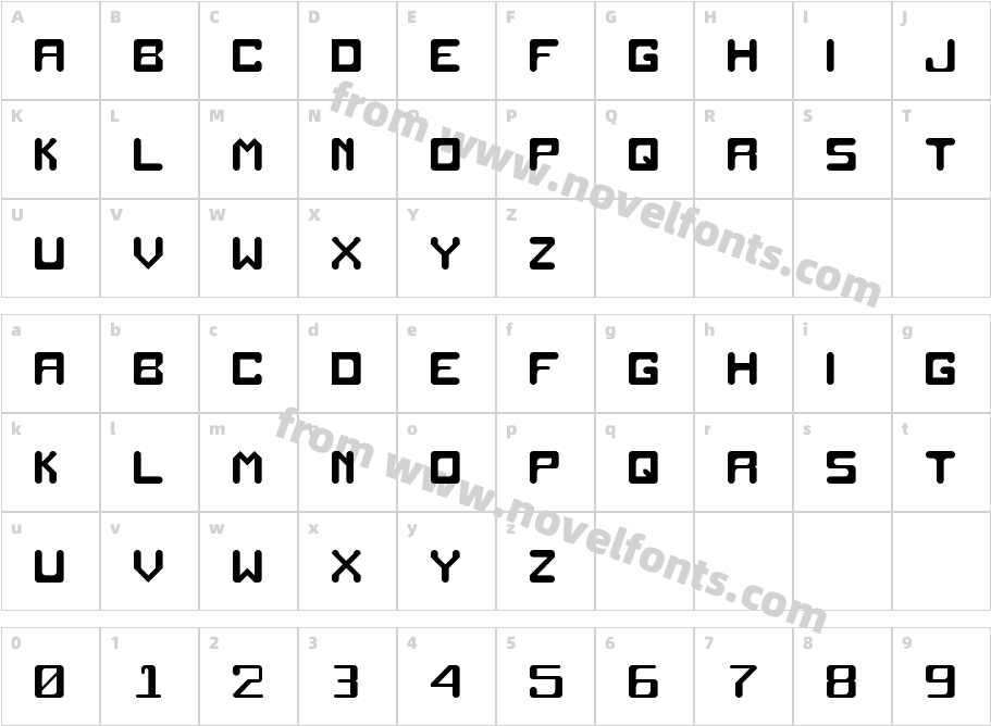 Recombo NBP Round RegularCharacter Map