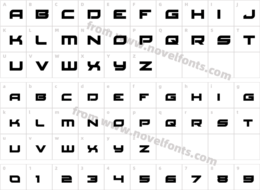 Red RocketCharacter Map