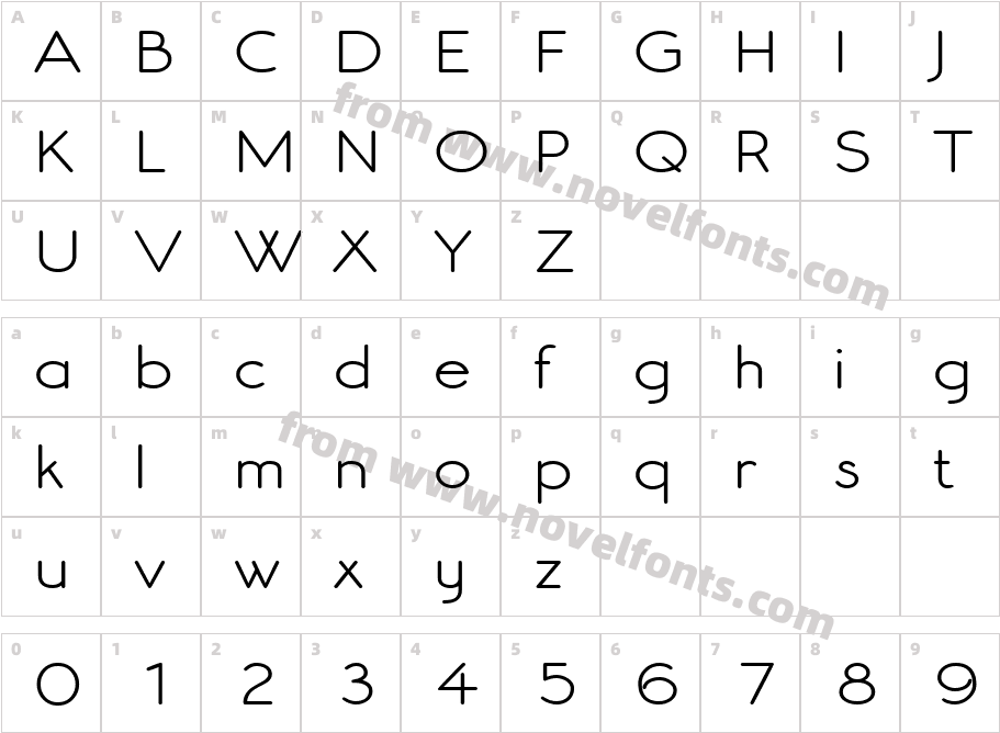 Register Sans BTN WideCharacter Map