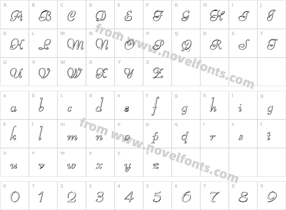 Reliant BeveledCharacter Map