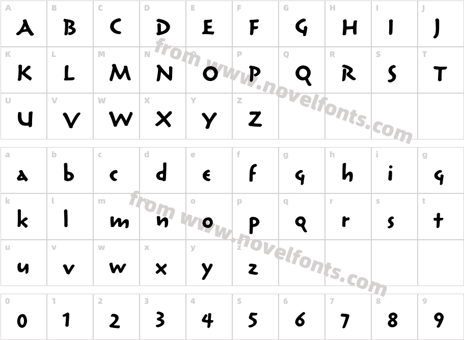 ReliqStd-BoldActiveCharacter Map