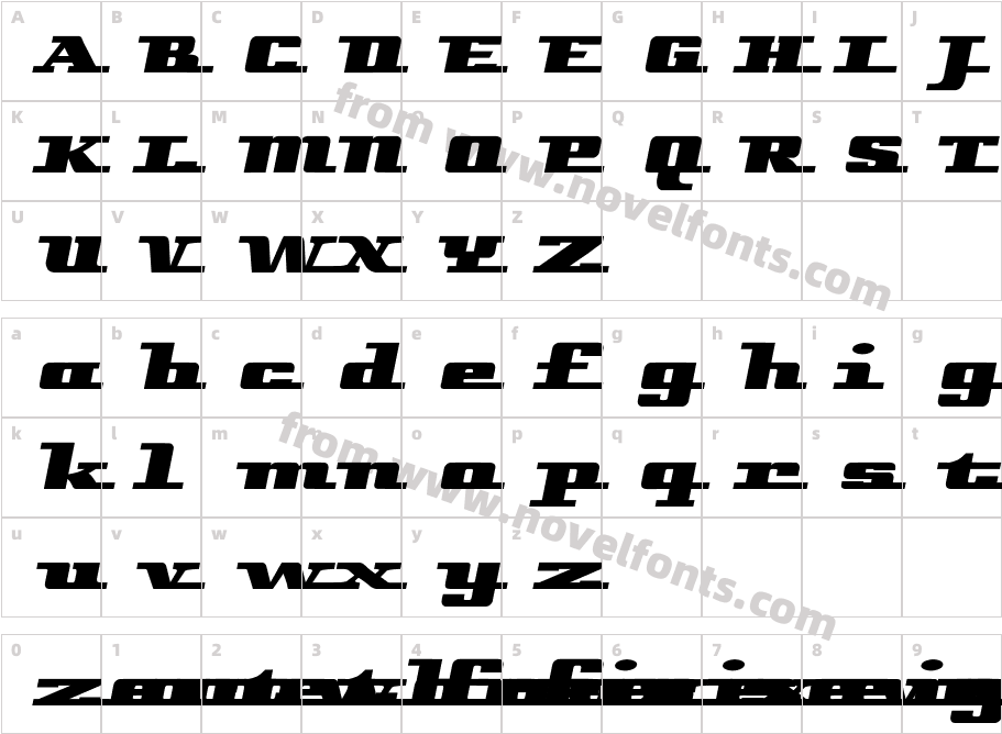 Remarcle LeftCharacter Map