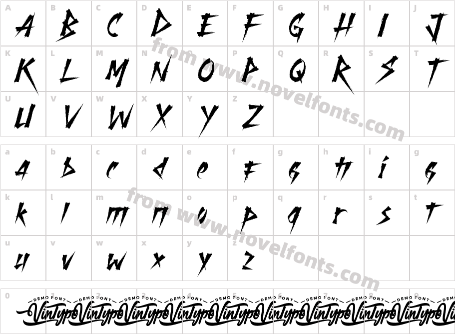 DarkFalconDemoRegularCharacter Map