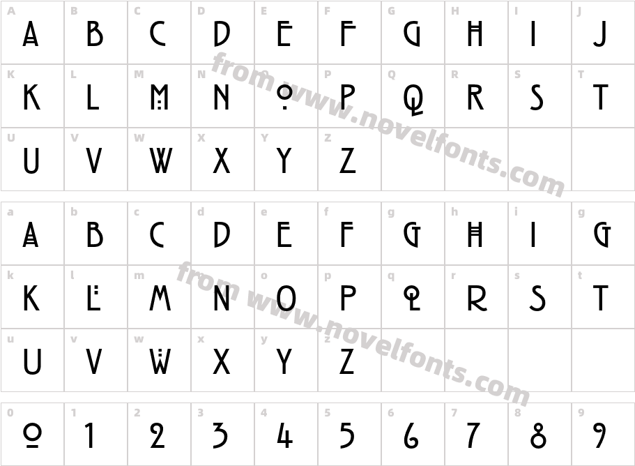 RennieMackintoshITC-BoldCharacter Map