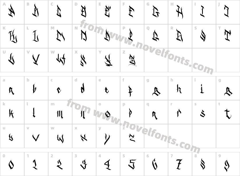 DarkGhoulCharacter Map