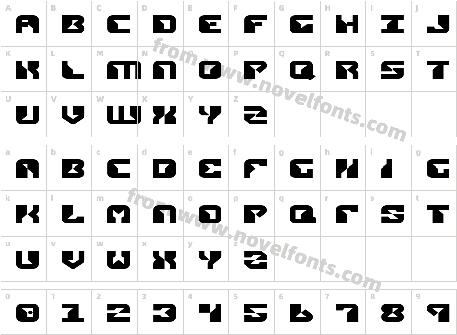 Replicant ExpandedCharacter Map