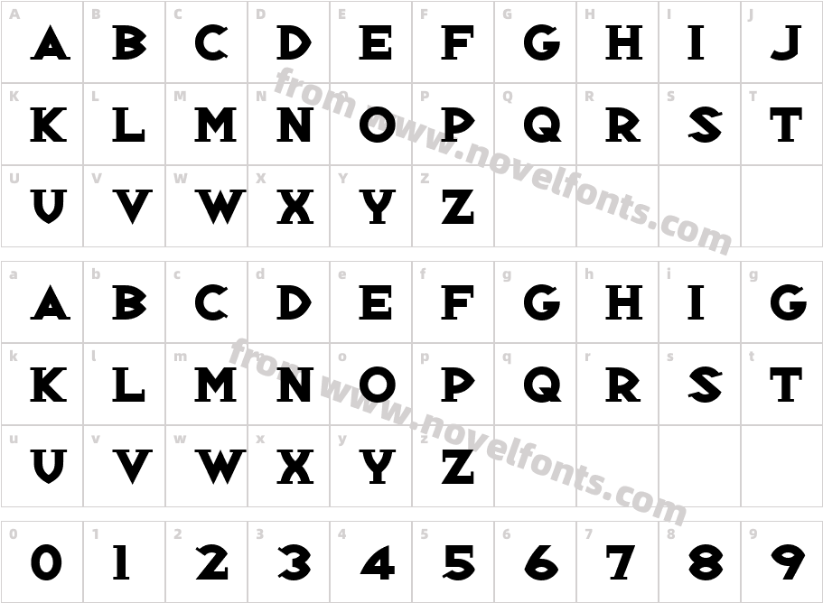 Republik Serif ICG 02Character Map