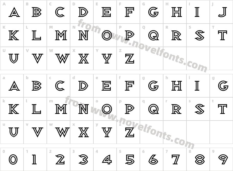 Republik Serif ICG 03Character Map