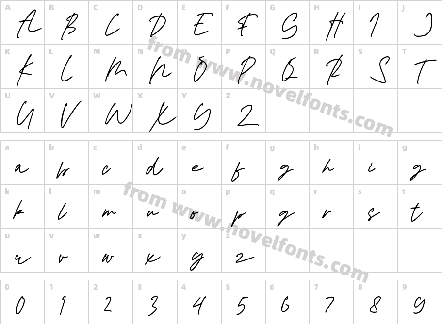 Restiane Personal Use Only !!!Character Map