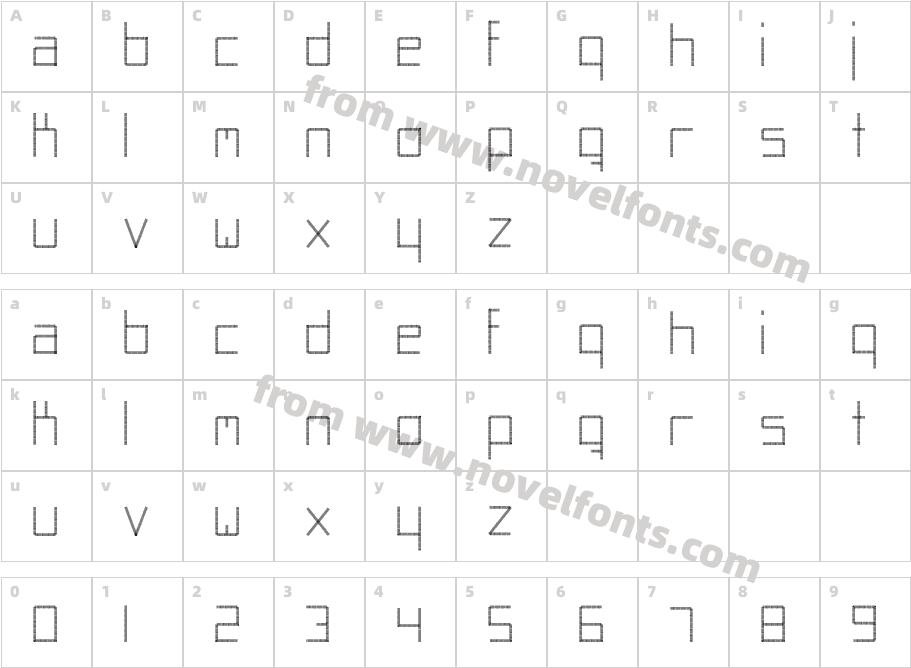 AbstractaCharacter Map