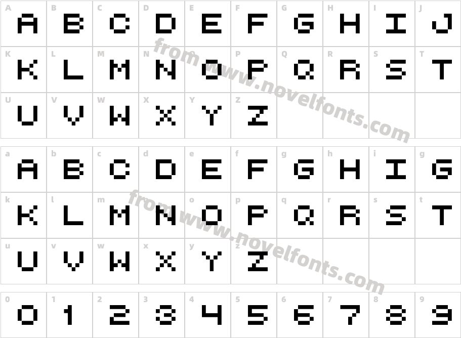 Retro ComputerCharacter Map