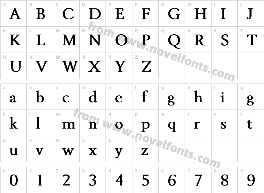 Revive OV BoldCharacter Map