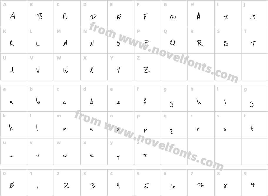 Daryl ShortCharacter Map