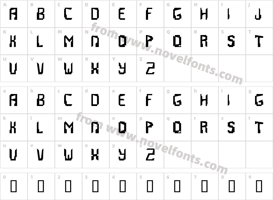 AbstraktCharacter Map