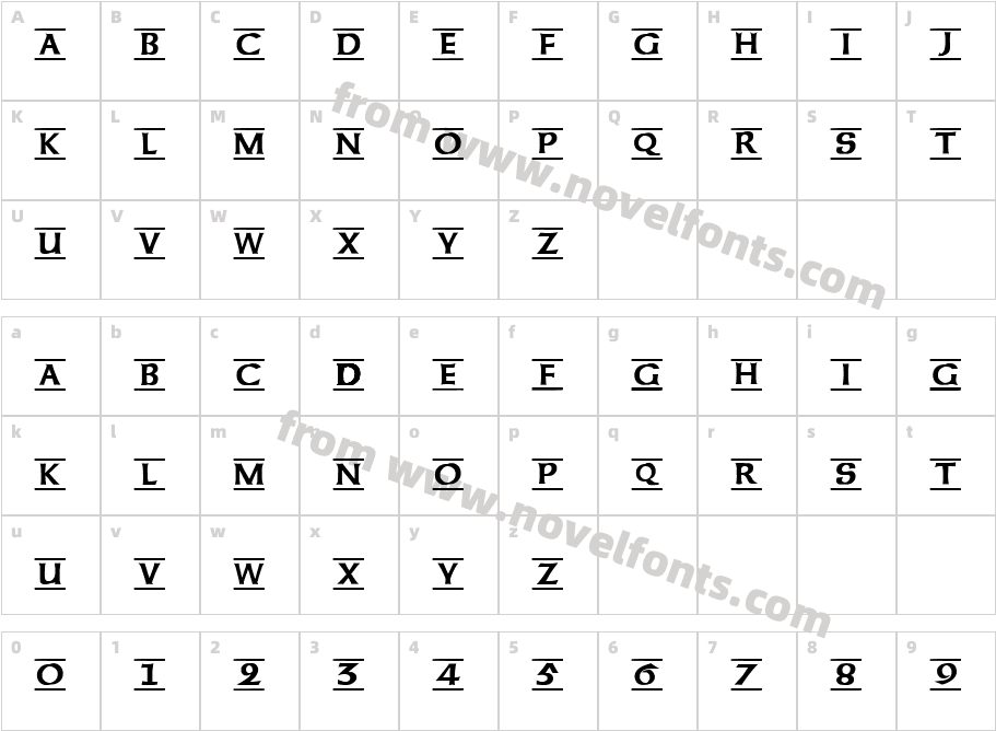 RibbonCharacter Map