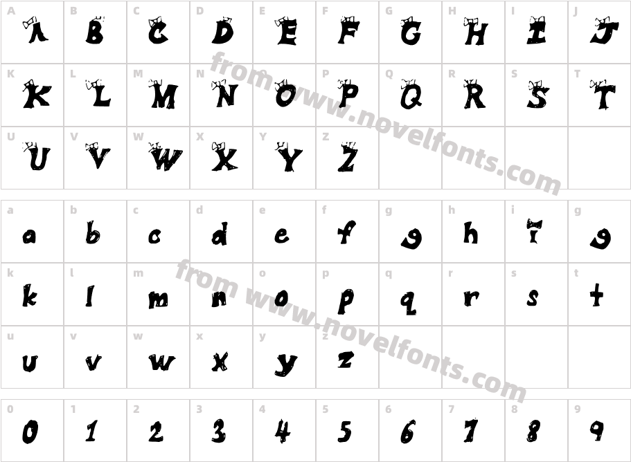 RibbonbubbleCharacter Map