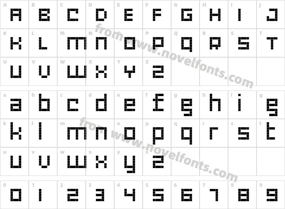 RiblahExtraBoldCharacter Map