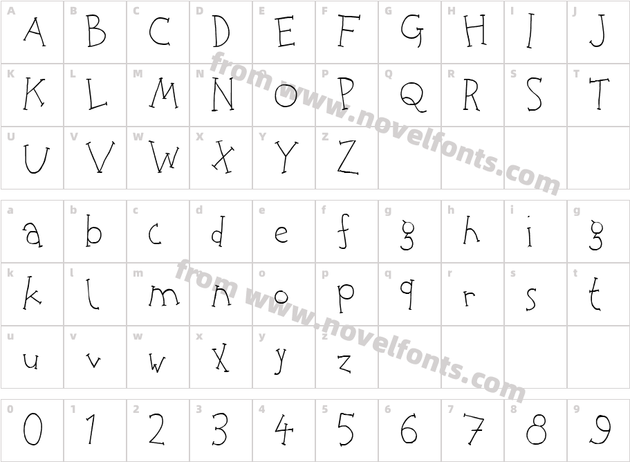 Rice CrackerCharacter Map