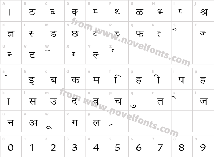 Richa WideCharacter Map