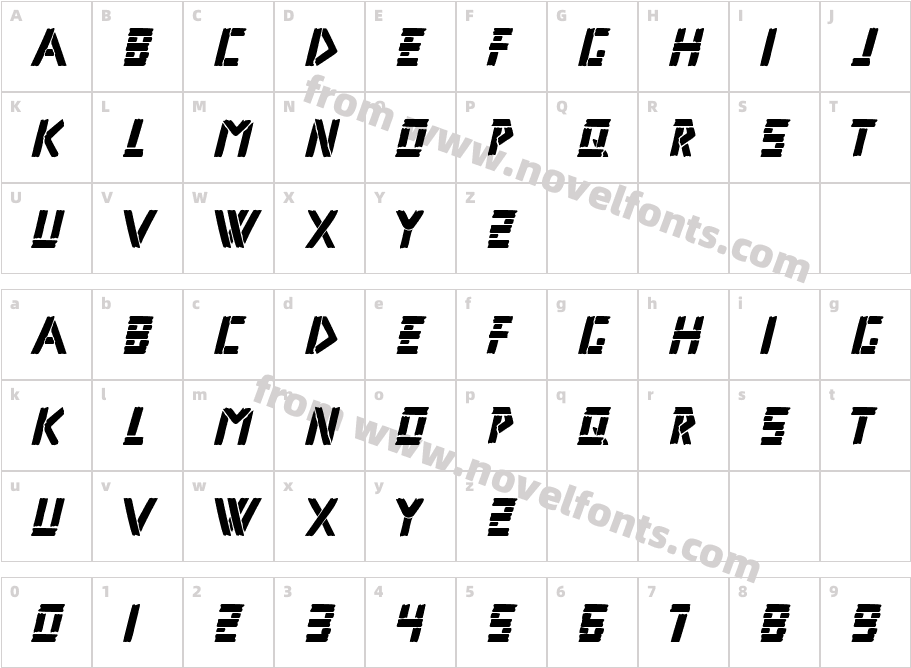 Rifle 1Character Map