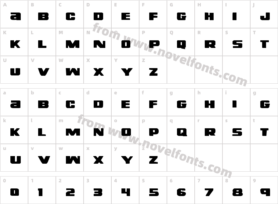 Right Hand Luke ExpandedCharacter Map