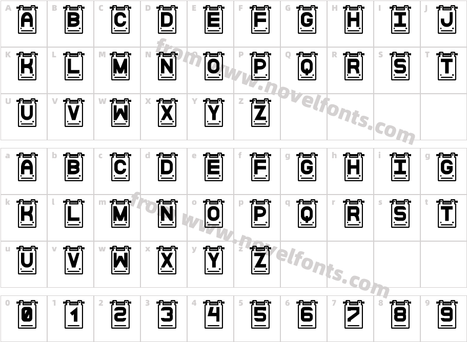 Data Cards StCharacter Map