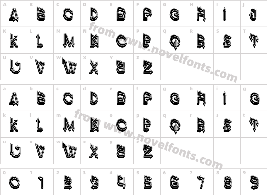 Right Paths RegularCharacter Map