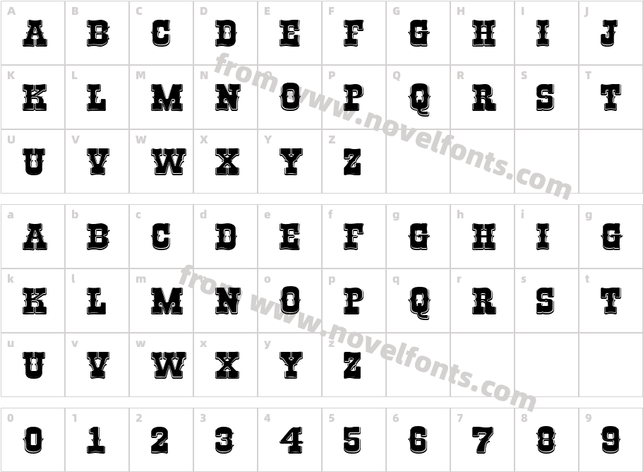 RioGrande BoldCharacter Map