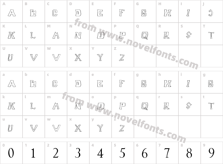 Ripai GraffitiCharacter Map