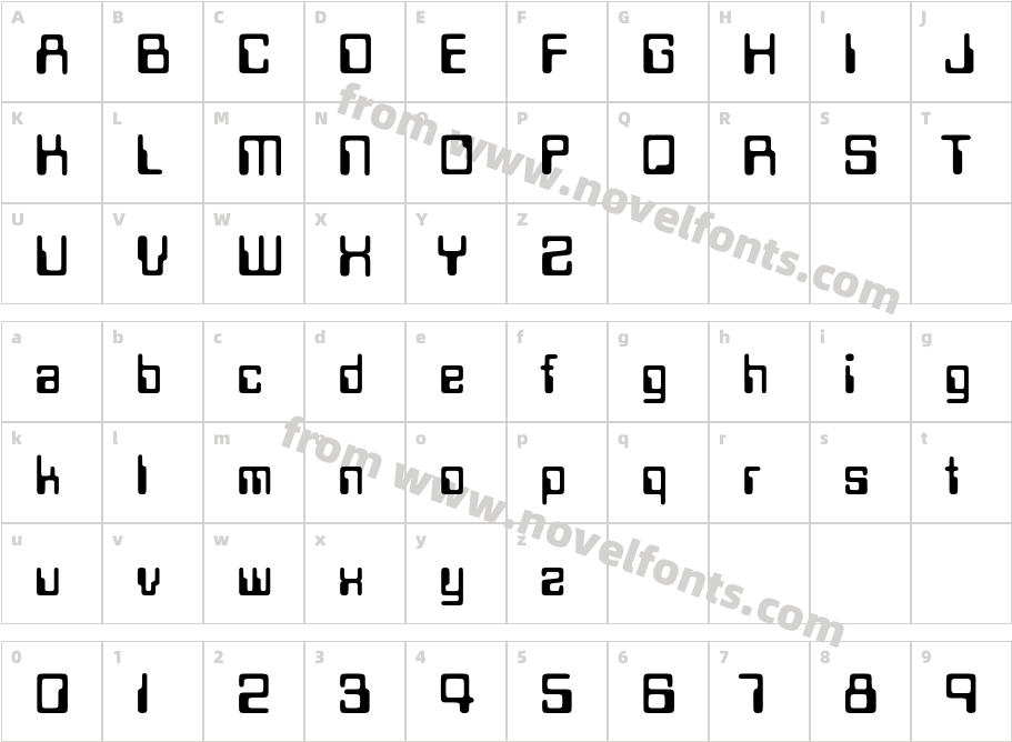 Data70EFCharacter Map