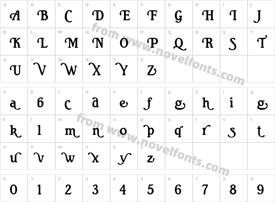 RitaSmithAltCharacter Map