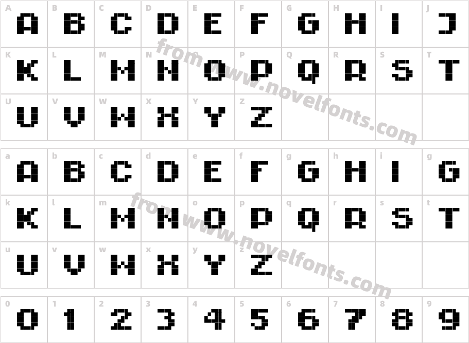 RittswoodImpresive BoldCharacter Map