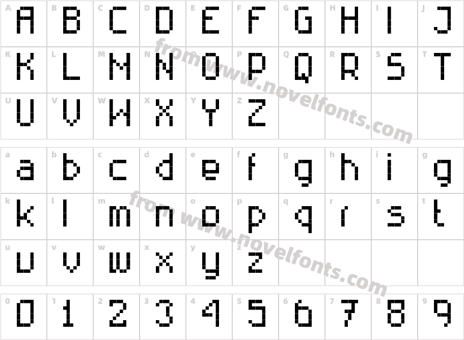 RittswoodTechnical RegularCharacter Map