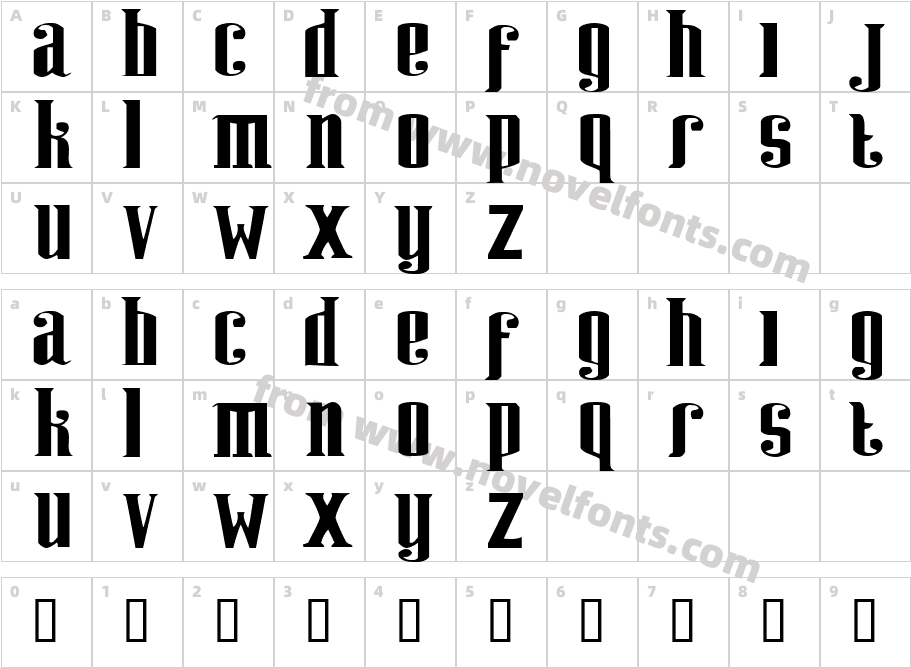 RiweukCharacter Map