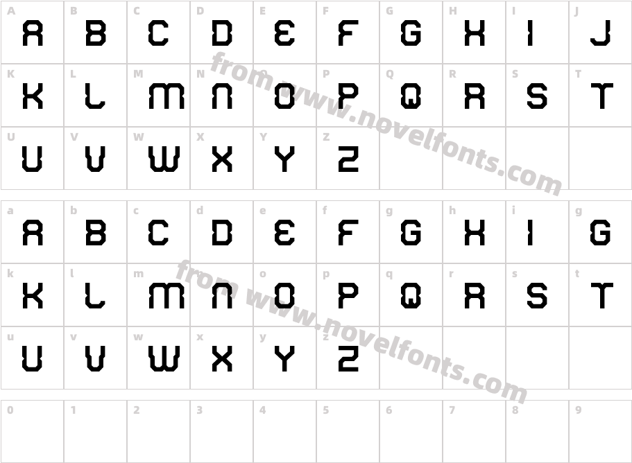 RixonCharacter Map