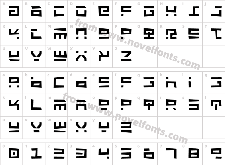 Rocket JunkCharacter Map